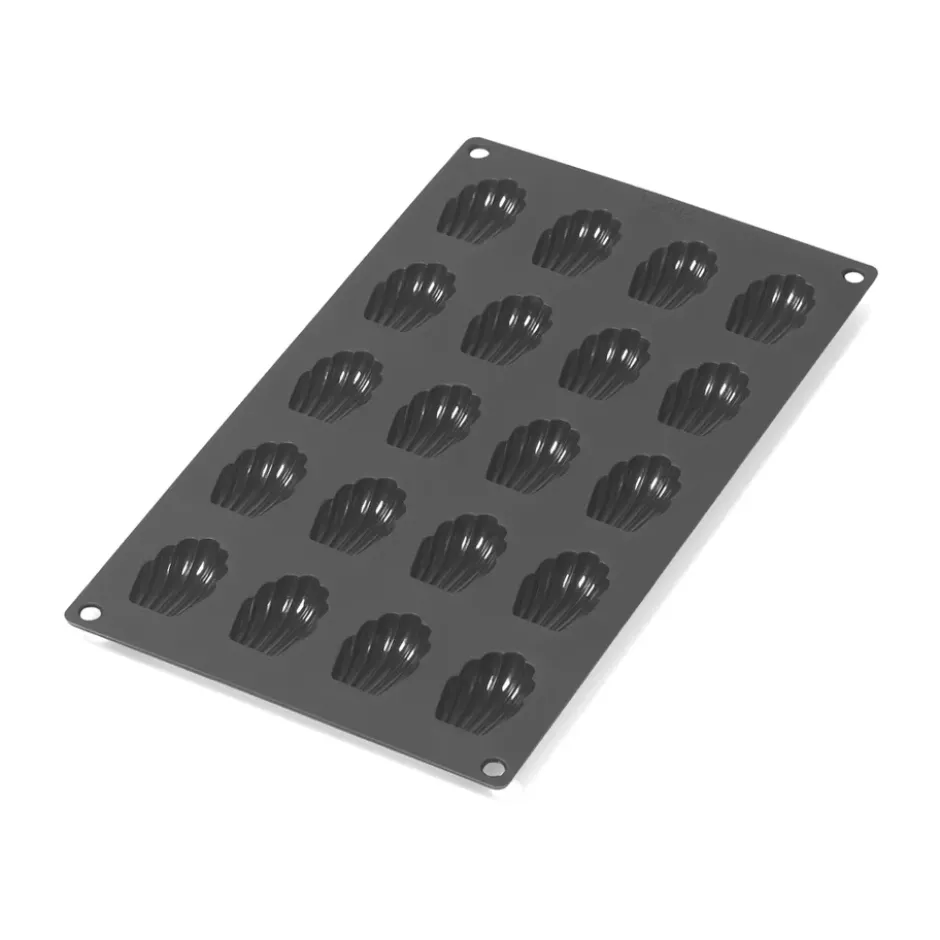 Lékué madeleinesform mini silikon 20 st, Svart