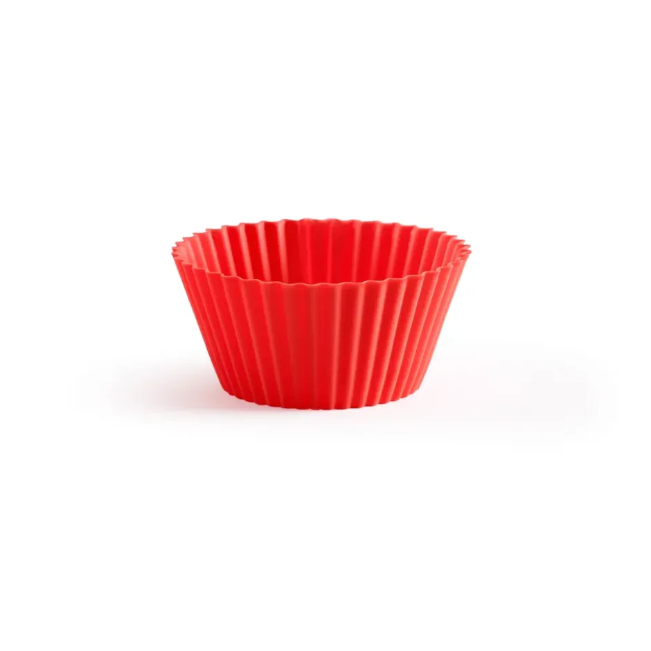 Lékué muffinsformar silikon 12-pack, Röd
