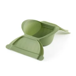Lékué ångkokare, Grön, stor, 2-pack