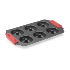 Lékué non stick donutsform 6 st, Röd