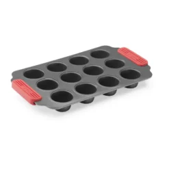 Lékué non stick mini muffinsform 12 st, Röd
