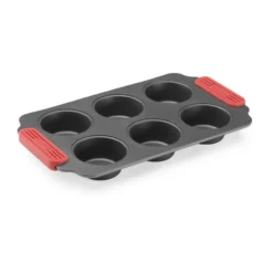 Lékué non stick muffinsform 6 st, Röd