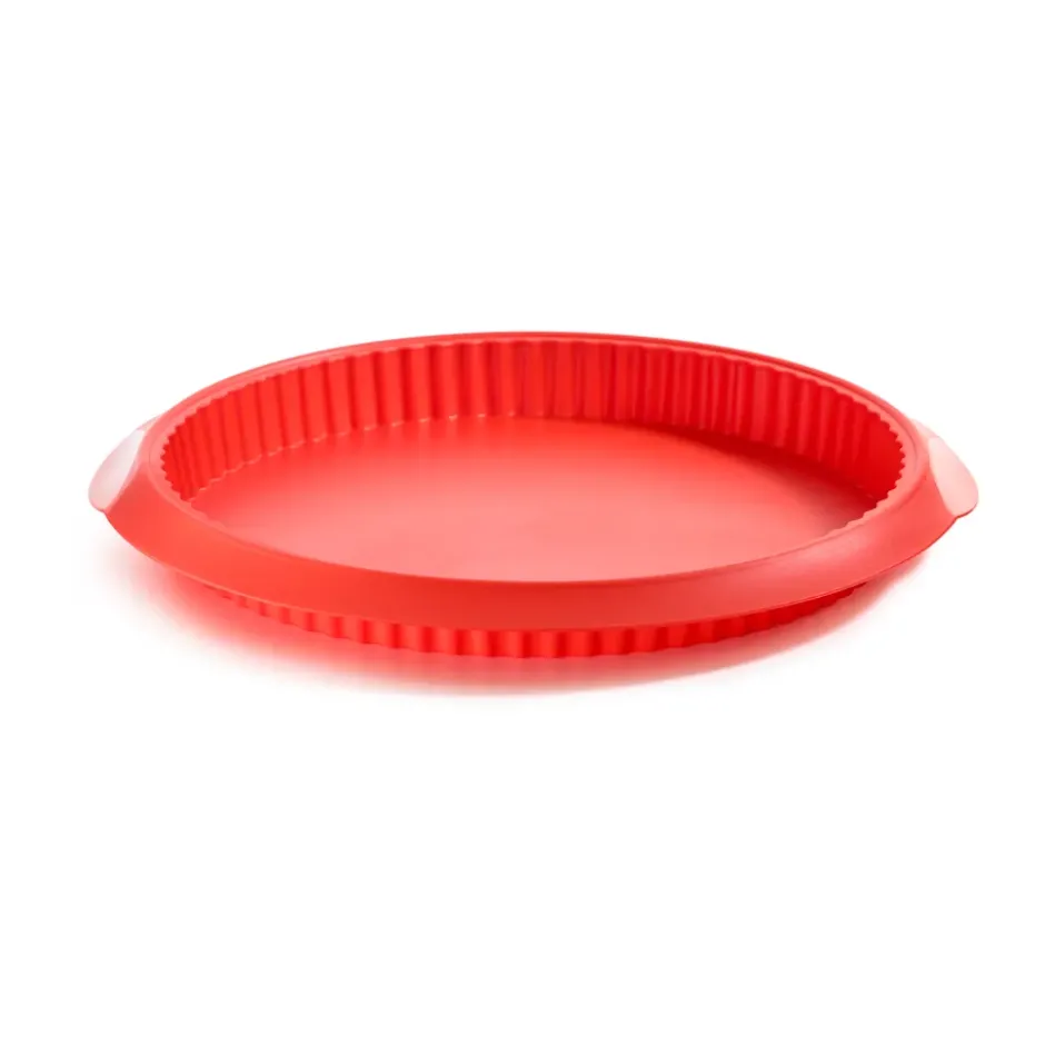 Lékué quiche pajform silikon Ø28 cm, Röd