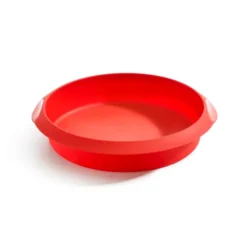 Lékué rund kakform silikon 24 cm, Röd