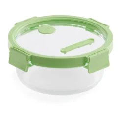 Lékué rund matlåda glas 0,95 L, Grön