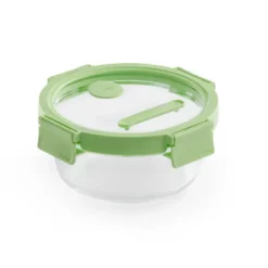 Lékué rund matlåda glas 0,65 L, Grön