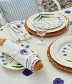 Madelen Möllard Pansy salladstallrik, Blue, 22 cm