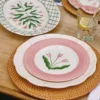 Madelen Möllard Tulip salladstallrik, Pink, 22 cm