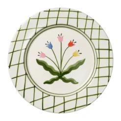 Madelen Möllard Tulip tallrik, Green, 28 cm