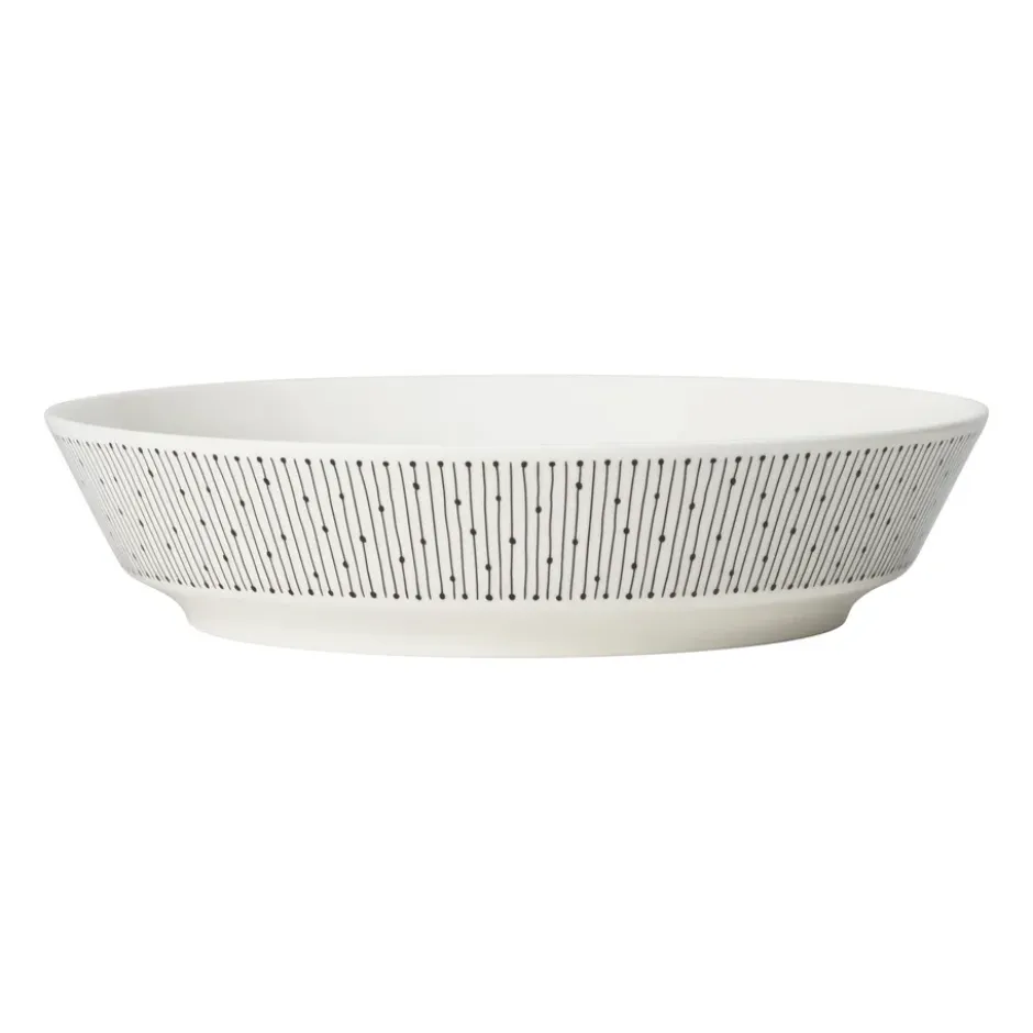 Mainio Sarastus djup tallrik Ø23 cm, Svart-vit