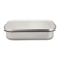 Make & Take bento matlåda stål stor, Matt rostfritt stål