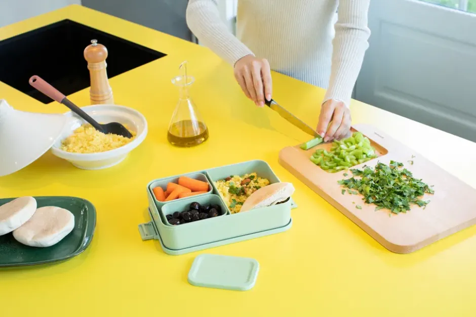 Make & Take bento matlåda stor 2 L, Jade Green