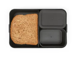 Make & Take bento matlåda stor 2 L, Mörkgrå