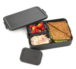 Make & Take bento matlåda stor 2 L, Mörkgrå