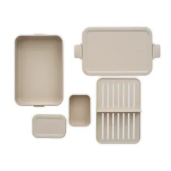 Make & Take bento matlåda stor 2 L, Soft Beige