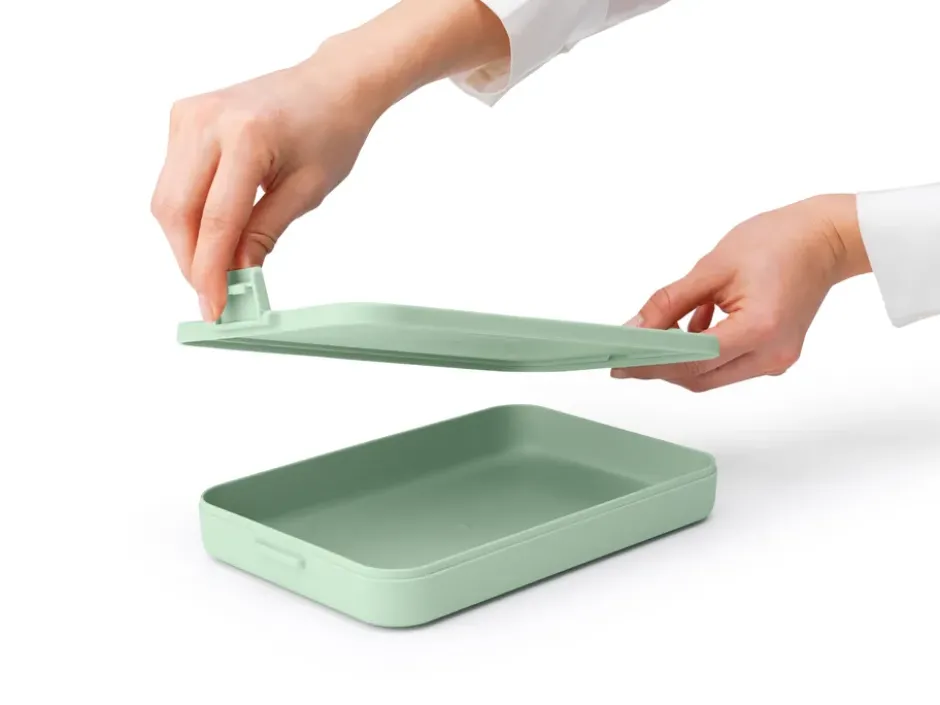 Make & Take matlåda platt, 1,1 L, Jade Green