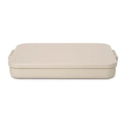 Make & Take matlåda platt, 1,1 L, Soft Beige
