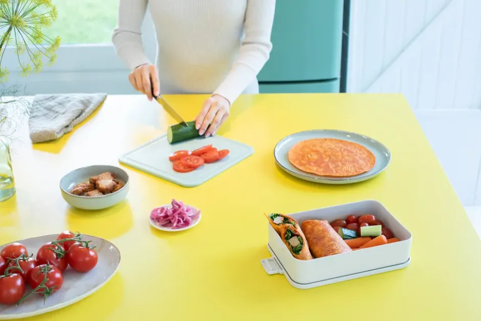 Make & Take matlåda stor 2 L, Ljusgrå