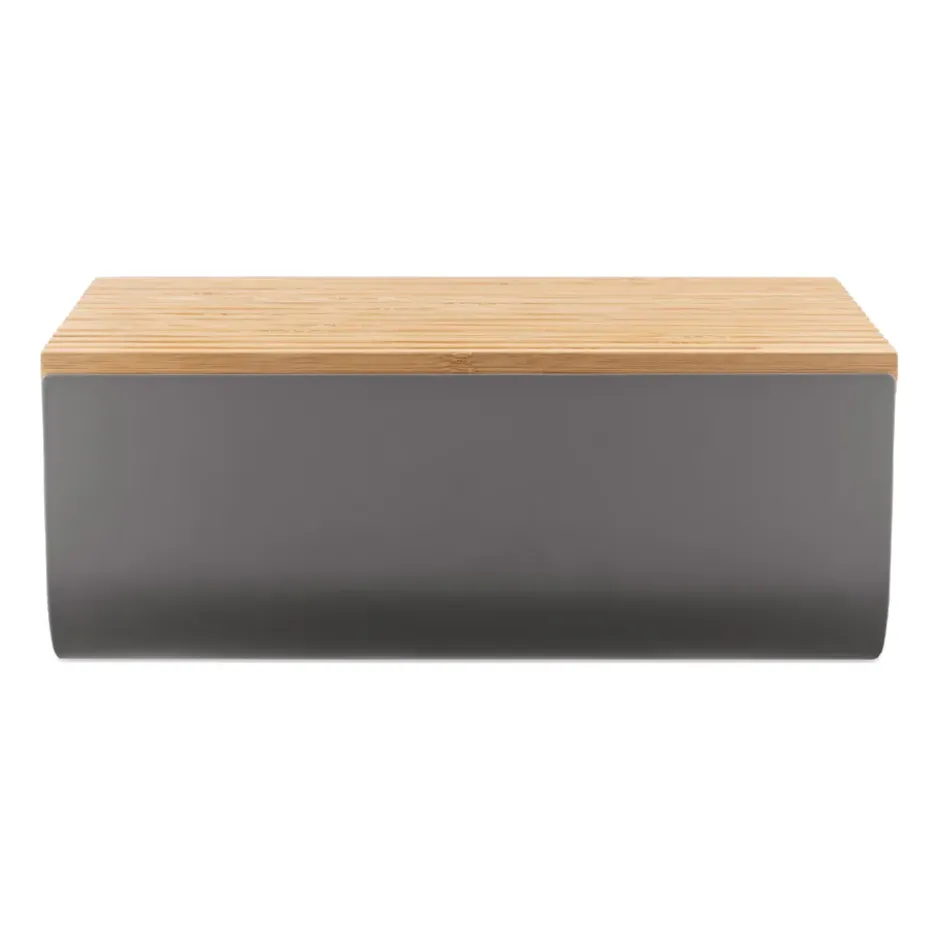 Mattina brödlåda 34 cm, Mörkgrå-bambu