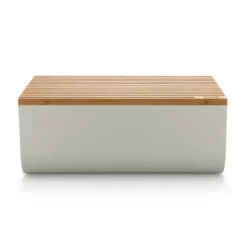 Mattina brödlåda 34 cm, Varm grå-bambu