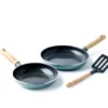Mayflower Pro stekpanneset + stekspade, Grönblå