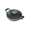 Mini rund gryta med glaslock gjutjärn pre-seasoned, Ø14 cm