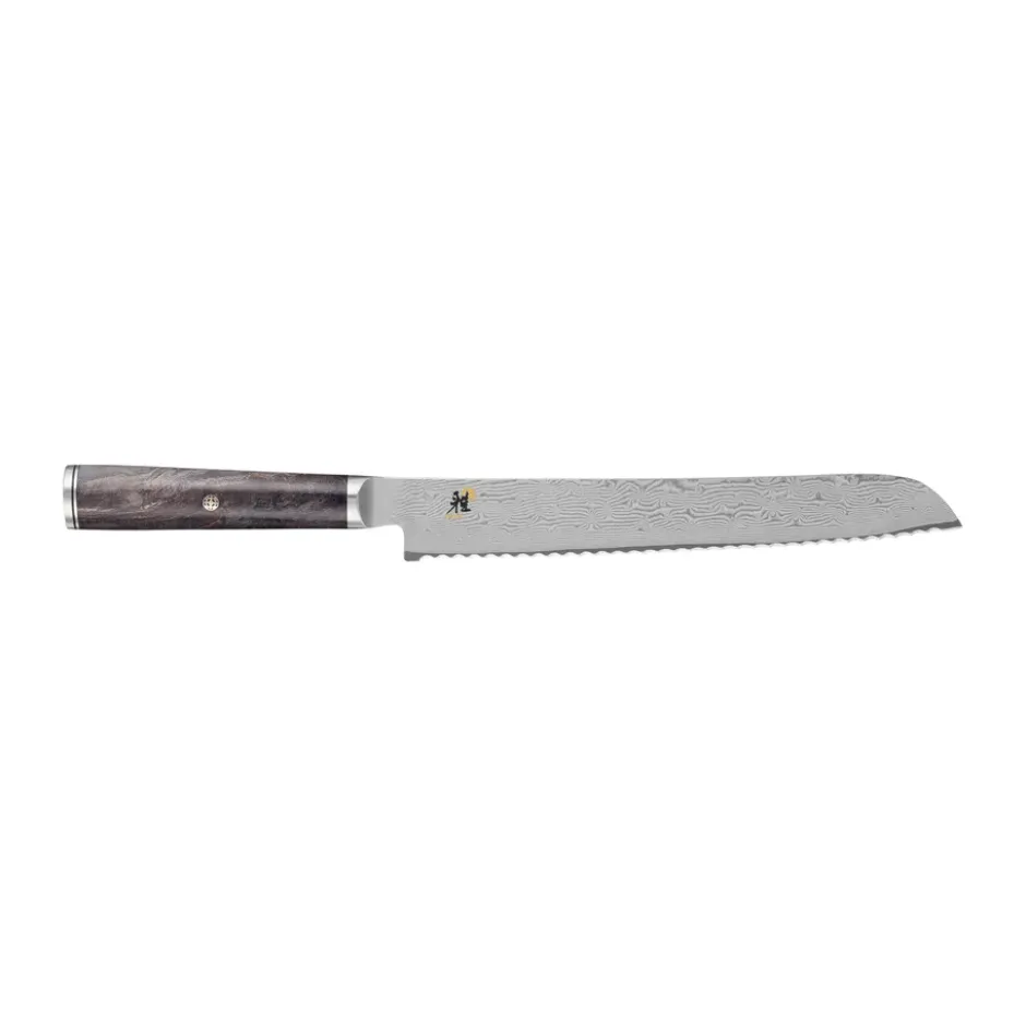 Miyabi Black 5000MCD 67 brödkniv 23 cm, Damaskus-svart lönn
