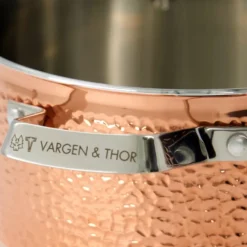 Mjölner hamrad koppargryta med lock, Miranda, 4 L