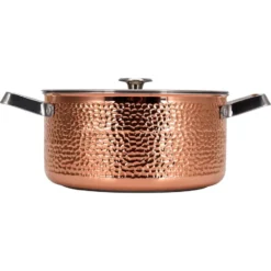 Mjölner hamrad koppargryta med lock, Miranda, 4 L