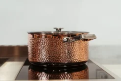 Mjölner hamrad koppargryta med lock, Miranda, 4 L