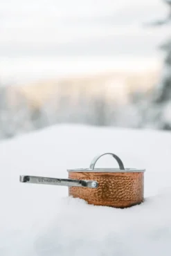 Mjölner hamrad kopparkastrull med lock, Vera, 1,6 L