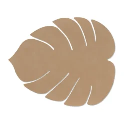 Monstera Leaf Nupo bordstablett L, Nougat