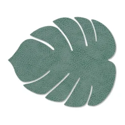 Monstera Leaf Nupo bordstablett S, Pastellgrön