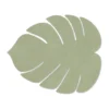 Monstera Leaf Nupo bordstablett S, Olivgrön