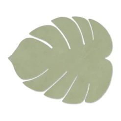 Monstera Leaf Nupo bordstablett S, Olivgrön
