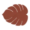 Monstera Leaf Nupo bordstablett L, Sienna