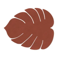 Monstera Leaf Nupo bordstablett L, Sienna