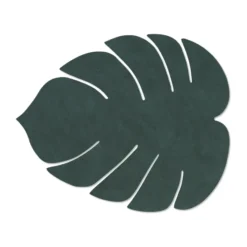 Monstera Leaf Nupo bordstablett L, Mörkgrön
