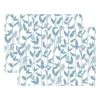 Mougli Blue bordstablett 30x40 cm 2-pack, Blue-white