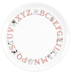 Mumin ABC tallrik Ø20 cm, Salmon