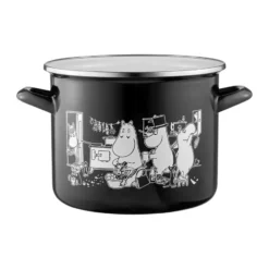 Mumin emaljgryta högt lock 3,5 L, Köket