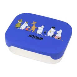 Mumin Familj lunchlåda plåt 13x17 cm, Blå