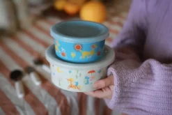 Mumin 80 snackbox 2 delar, Beige-blå