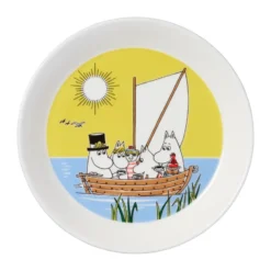 Mumin tallrik Segling & Vinterbrasa 2 delar, 19 cm