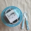 Mumin Vatten & Bad pipmugg & sugkopsstallrik, Blå
