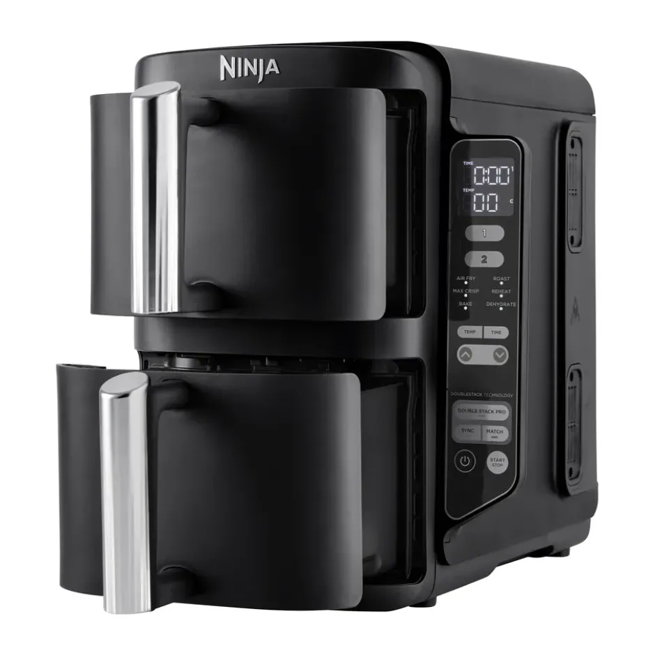 Ninja Air Fryer SL300EU double stack 2 lådor 7,6 L, Svart