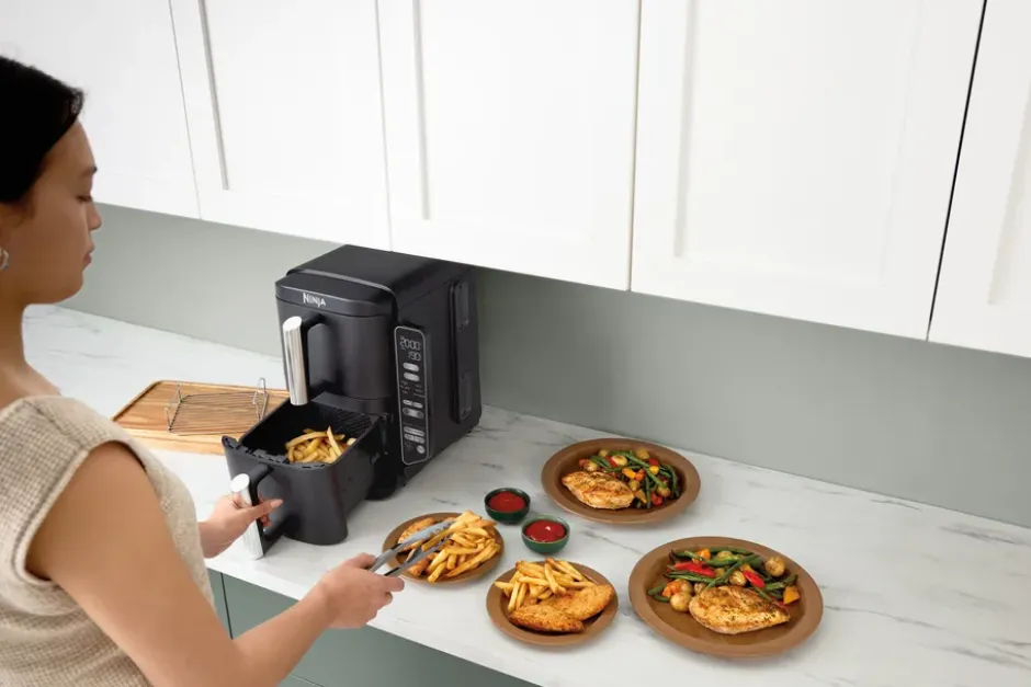Ninja Air Fryer SL300EU double stack 2 lådor 7,6 L, Svart