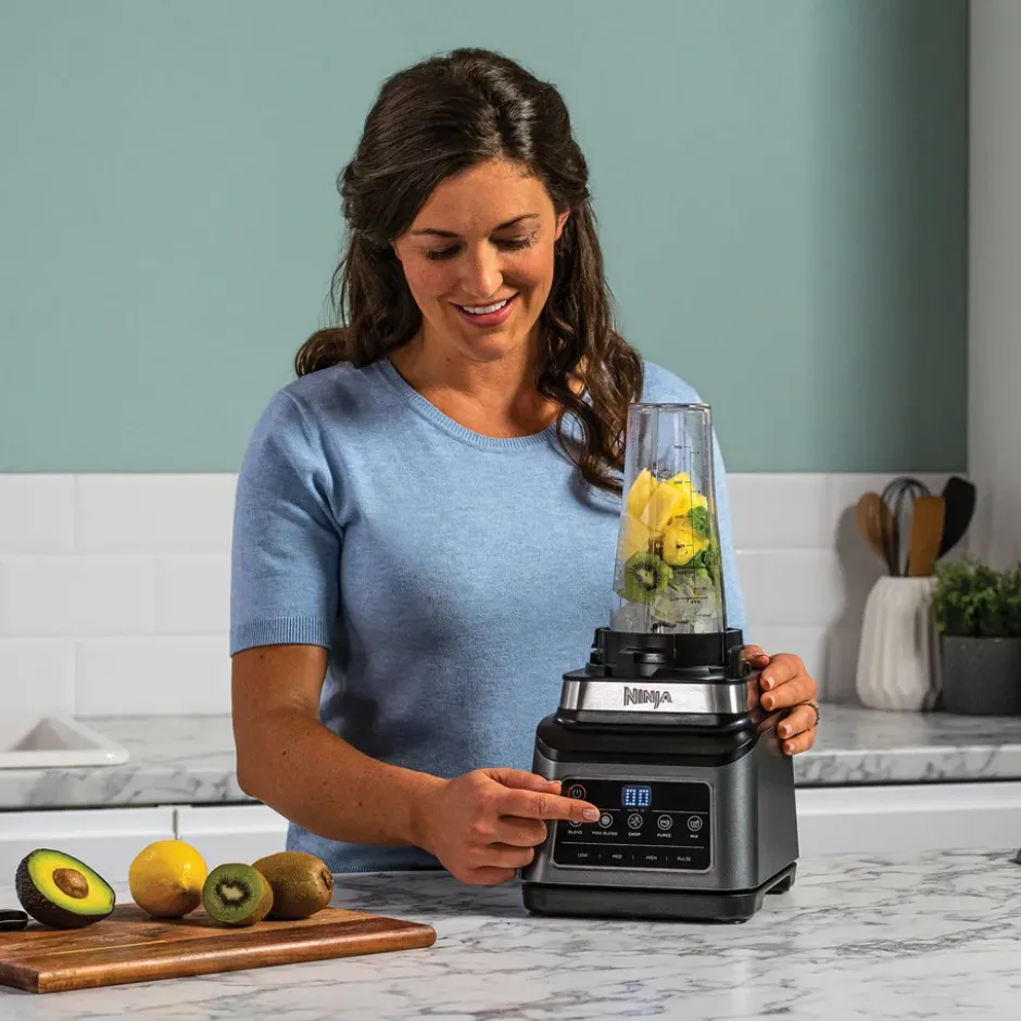 Ninja BN800 3-i-1 matberedare & blender m Auto-iQ, Svart