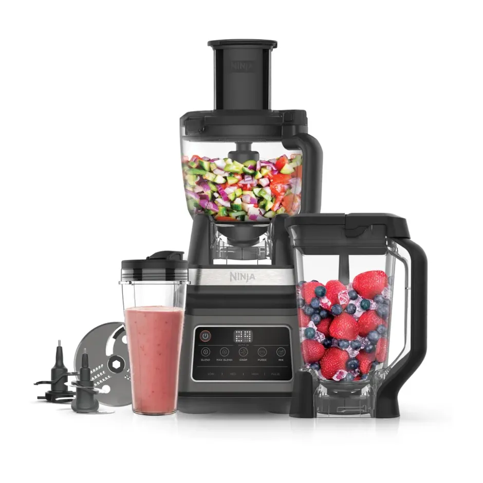 Ninja BN800 3-i-1 matberedare & blender m Auto-iQ, Svart