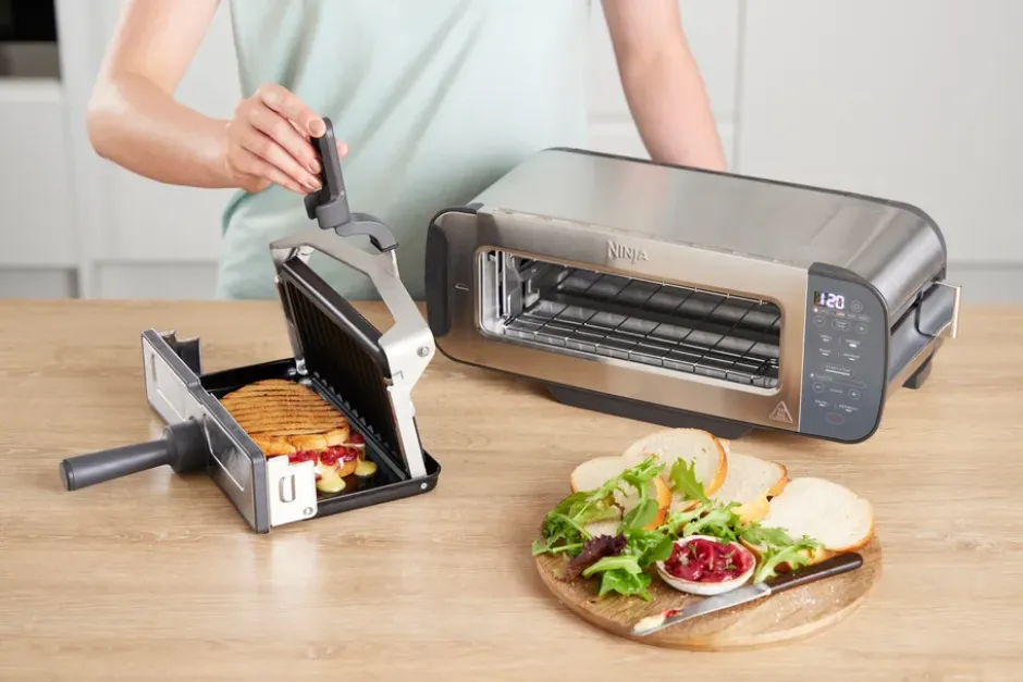 Ninja Foodi grill- och paninipress ST202EU 3-i-1, Rostfritt stål